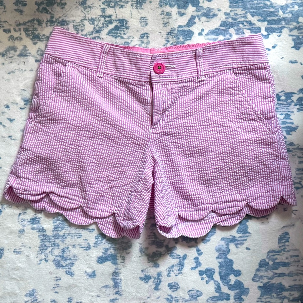 Lilly Pulitzer Pinstripe scalloped shorts